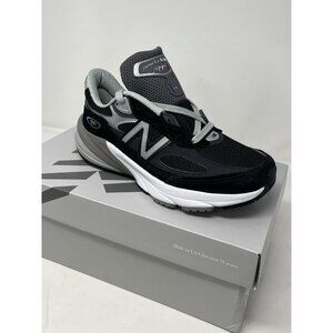 New Balance 990v6 990 Made in USA SZ 6.5 Womens Black White Silver w990BK6 Shoes